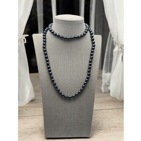 Hematite Long Beaded Necklace - Picture 1 of 3